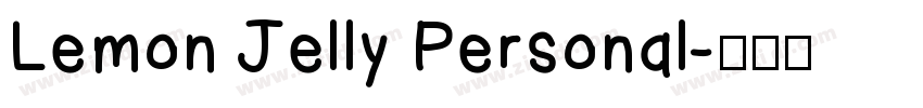 Lemon Jelly Personal字体转换